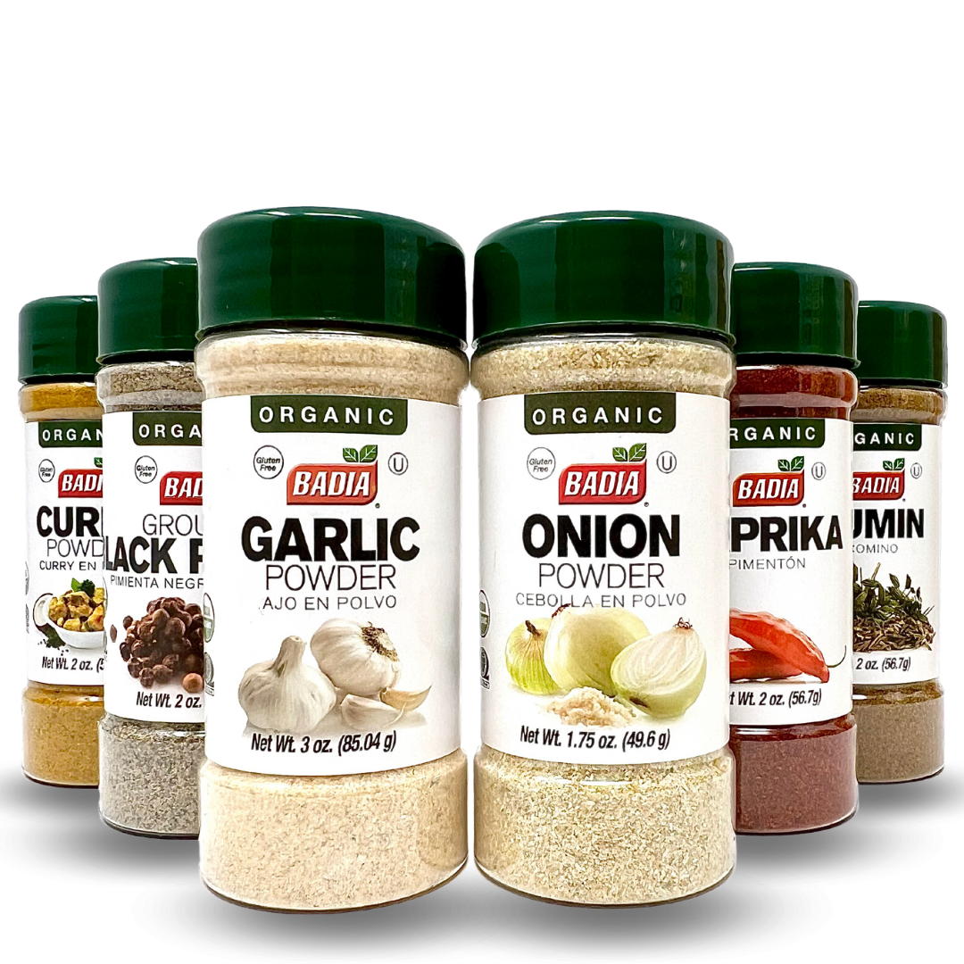 Organic Spices Basic Bundle - 6 Essential Spices for Flavorful Dishes!