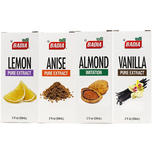 Badia Lemon, Almond, Anise & Vanilla Extracts Bundle