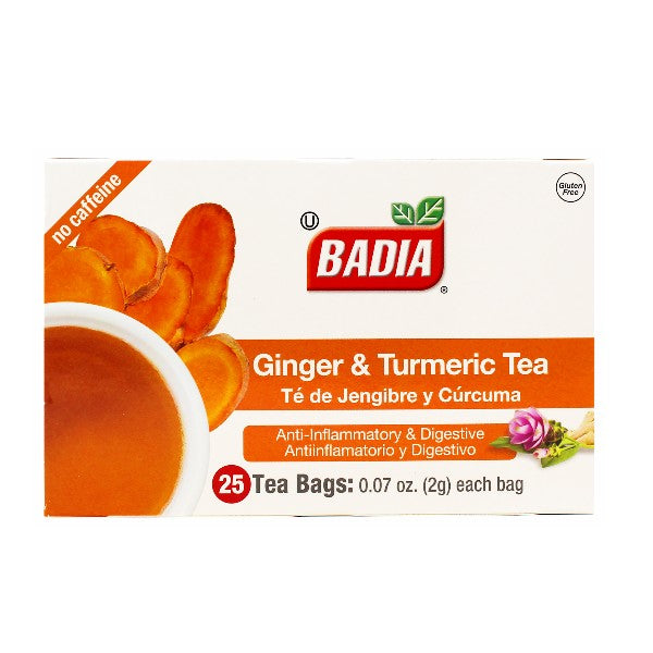 Ginger & Turmeric Tea Bags - 25 bags