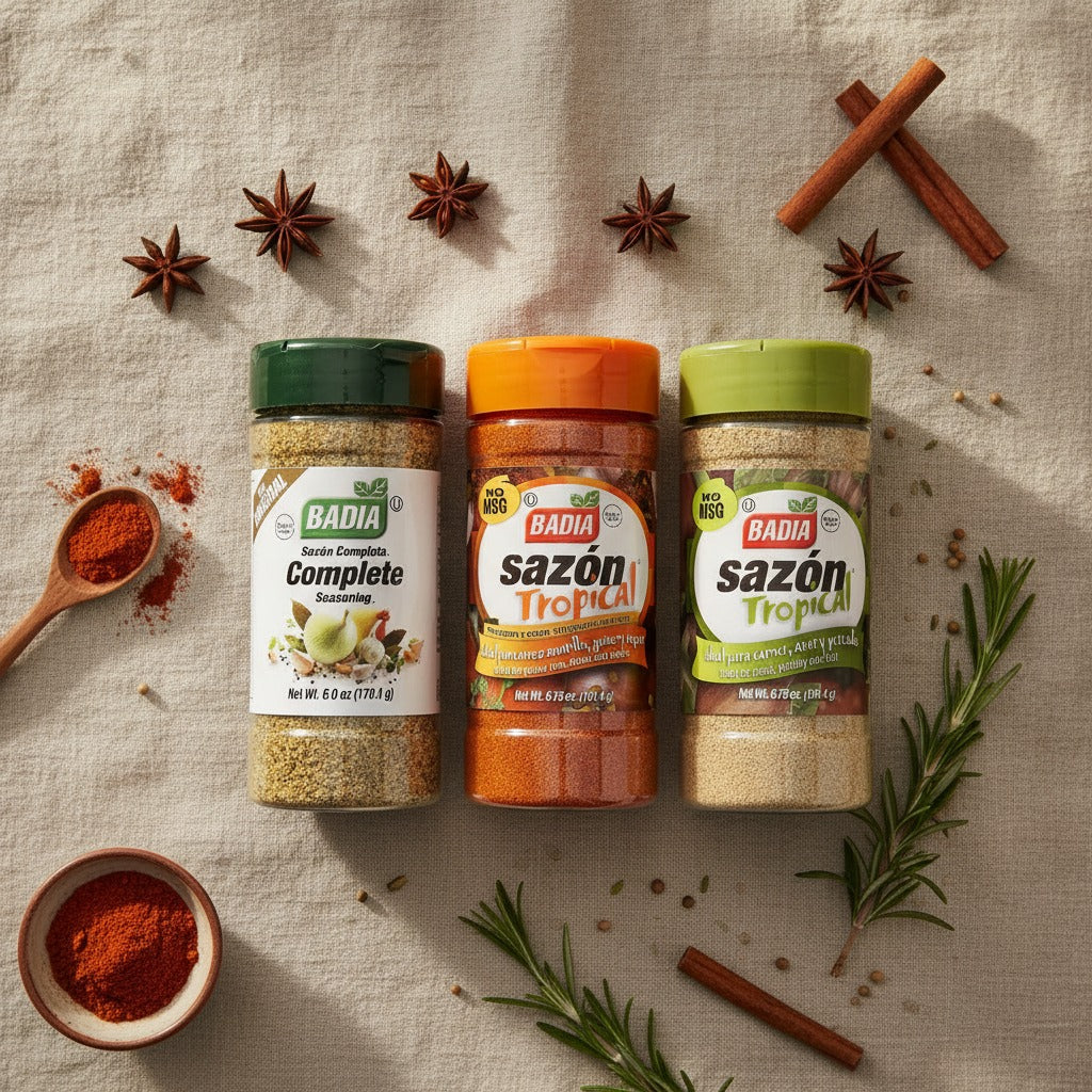 Badia Complete Seasoning, Sazón Tropical & Sazón Tropical with Coriander Annatto Bundle — lifestyle