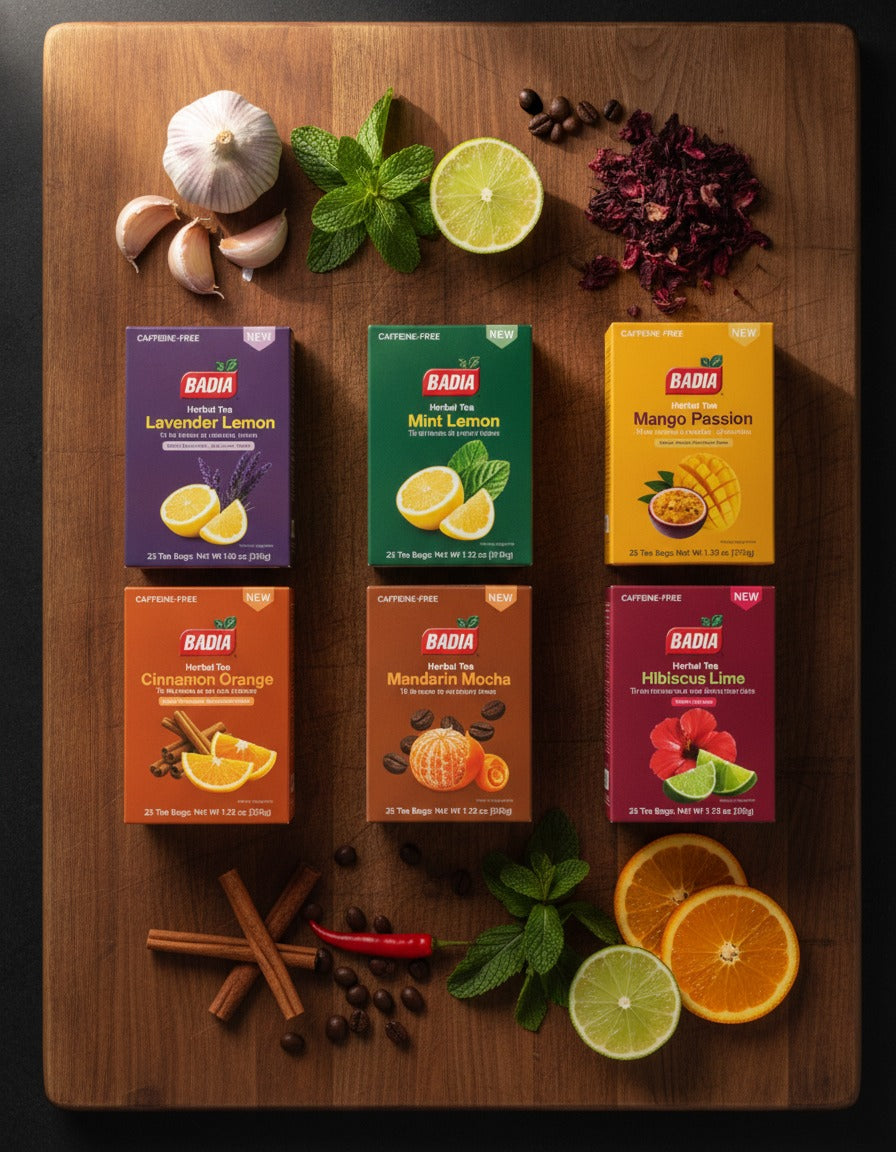 Badia Herbal Tea Sampler — All 6 Flavors (Buy 5, Get 1 Free) — lifestyle