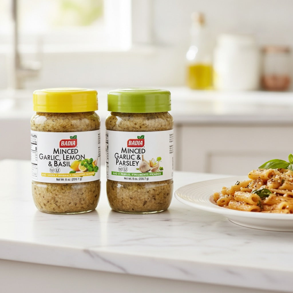 Badia Minced Garlic Lemon Basil & Minced Garlic Parsley Bundle — lifestyle