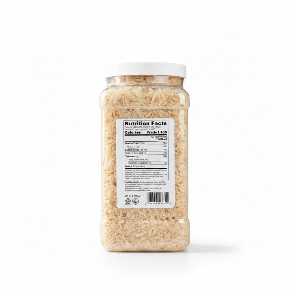 Bodega Badia 3 lb jar of dehydrated chopped onion, perfect for cooking without the hassle of fresh onions.