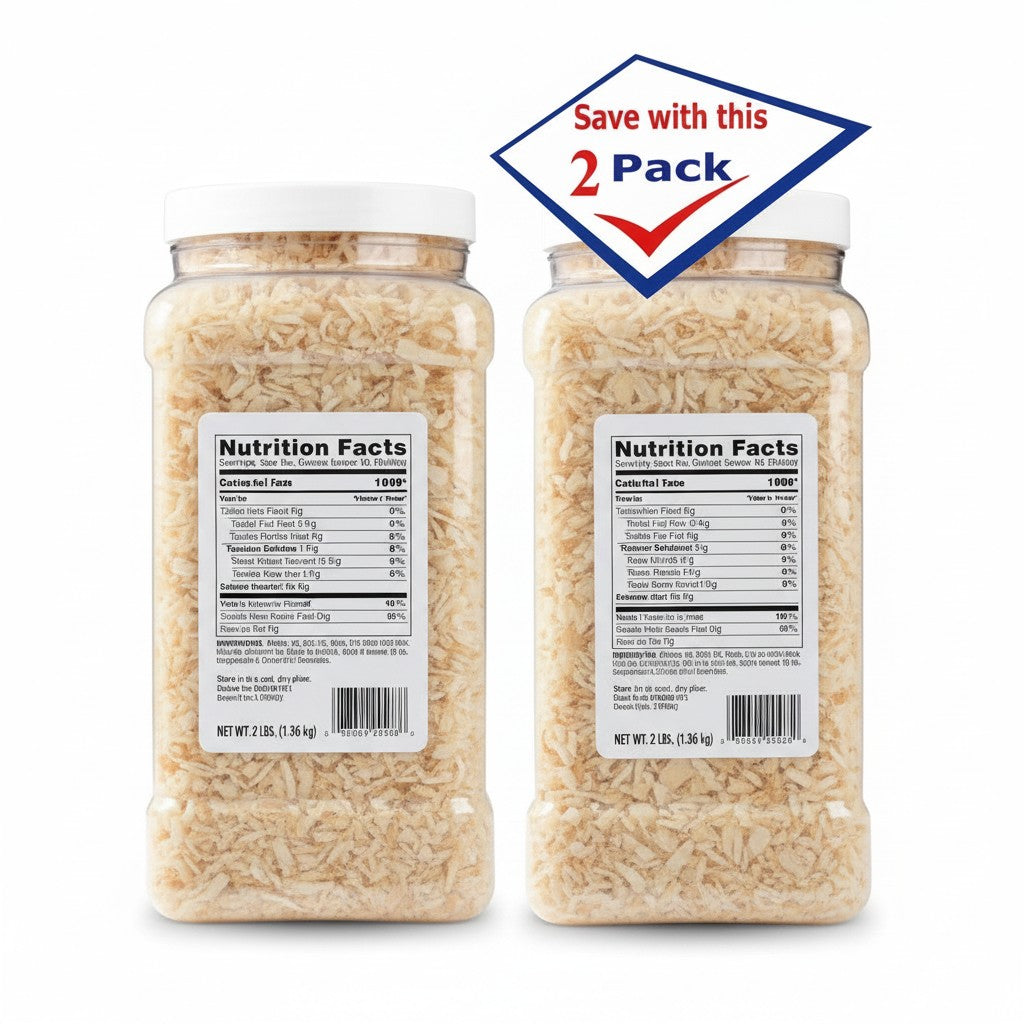 Bodega Badia Chopped Onion Spice 2-pack, 3 lb each. Dehydrated onion pieces for cooking.