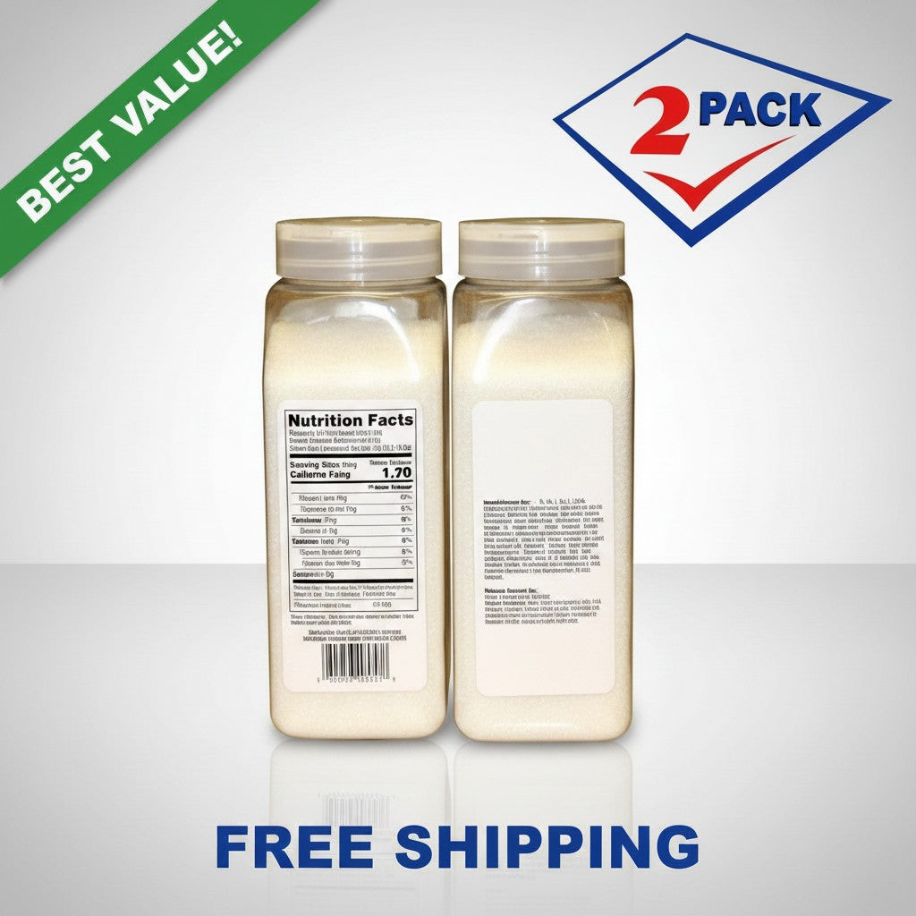 Bodega Badia MSG (Monosodium Glutamate) 1.75 lb jars, 2-pack. Fine white crystals for enhancing savory flavors.