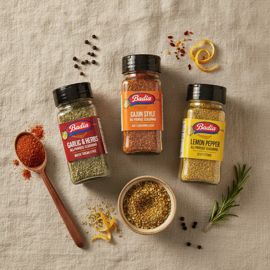 Kingsford Garlic Herbs, Lemon Pepper & Cajun Seasoning Bundle — lifestyle