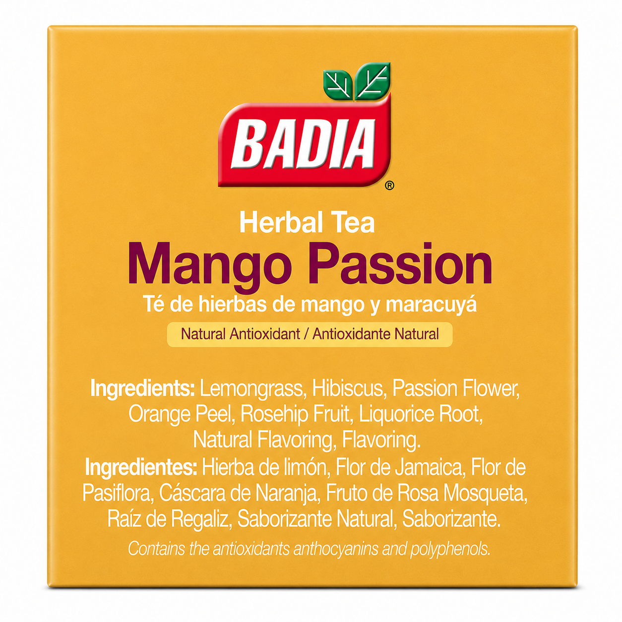 Badia Herbal Tea - Mango Passion