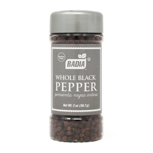 Badia Black Pepper Whole, 2 oz
