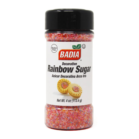 Decorative Rainbow Sugar - 4 oz