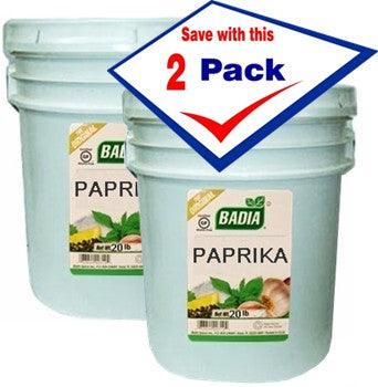 Badia Paprika Spice, 20 lb, Pack of 2 — bulk size for restaurants and high-volume kitchens