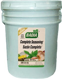 Badia Complete Seasoning, 35 lb — bulk size for restaurants and high-volume kitchens