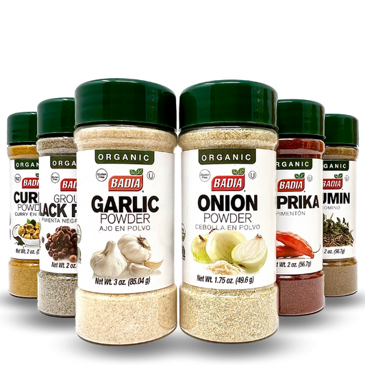 Organic Spices Basic Bundle - 6 Essential Spices for Flavorful Dishes!