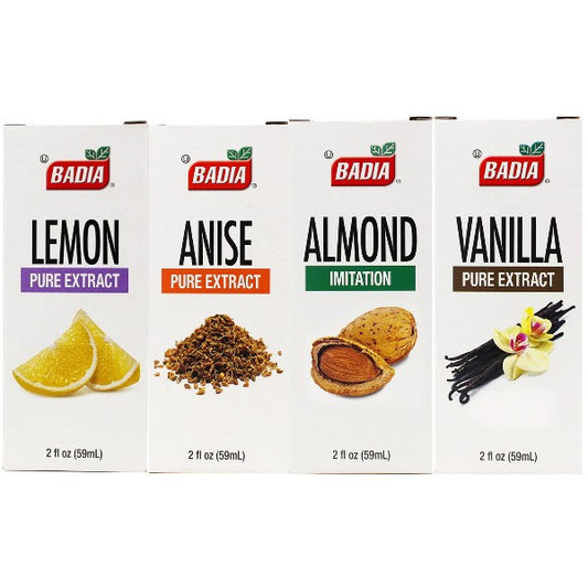 Extracts Variety Bundle Lemon, Almond, Anise & Vanilla