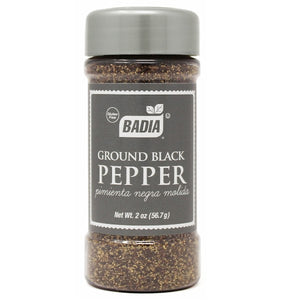 Badia Black Pepper Ground Spice, 2 oz