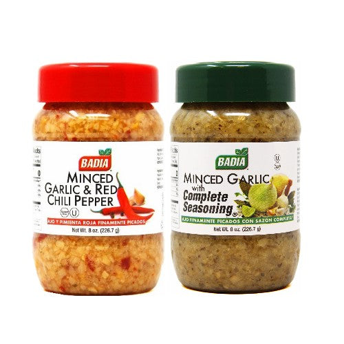 Minced Garlic Complete Seasoning® & Red Chili Pepper 8oz - Bundle