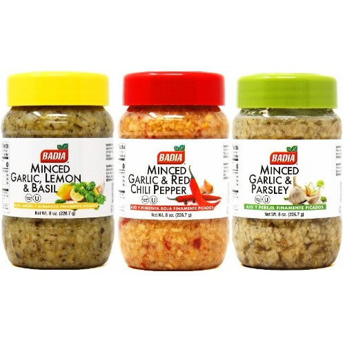 Minced Garlic Variety 3 Flavors Bundle