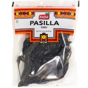 Badia Pasilla Negro Largo Pepper, 3 oz