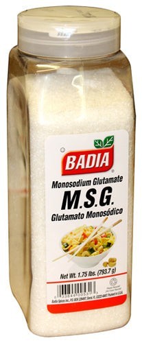 Badia MSG (Monosodium Glutamate), 1.75 lb — bulk size for restaurants and high-volume kitchens
