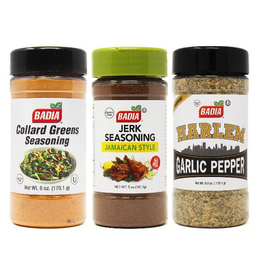 Harlem Flavors Fusion Bundle- Harlem Garlic Collards Greens & Jerk