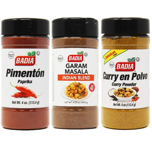 Exotic Spice Treasures: Paprika, Garam Masala, Curry Bundle