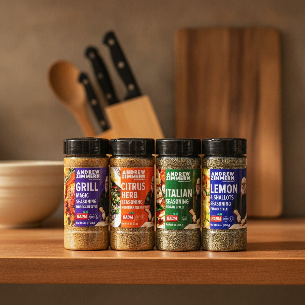 Andrew Zimmern Moroccan, Tuscan, French & Mediterranean Seasoning Bundle — lifestyle