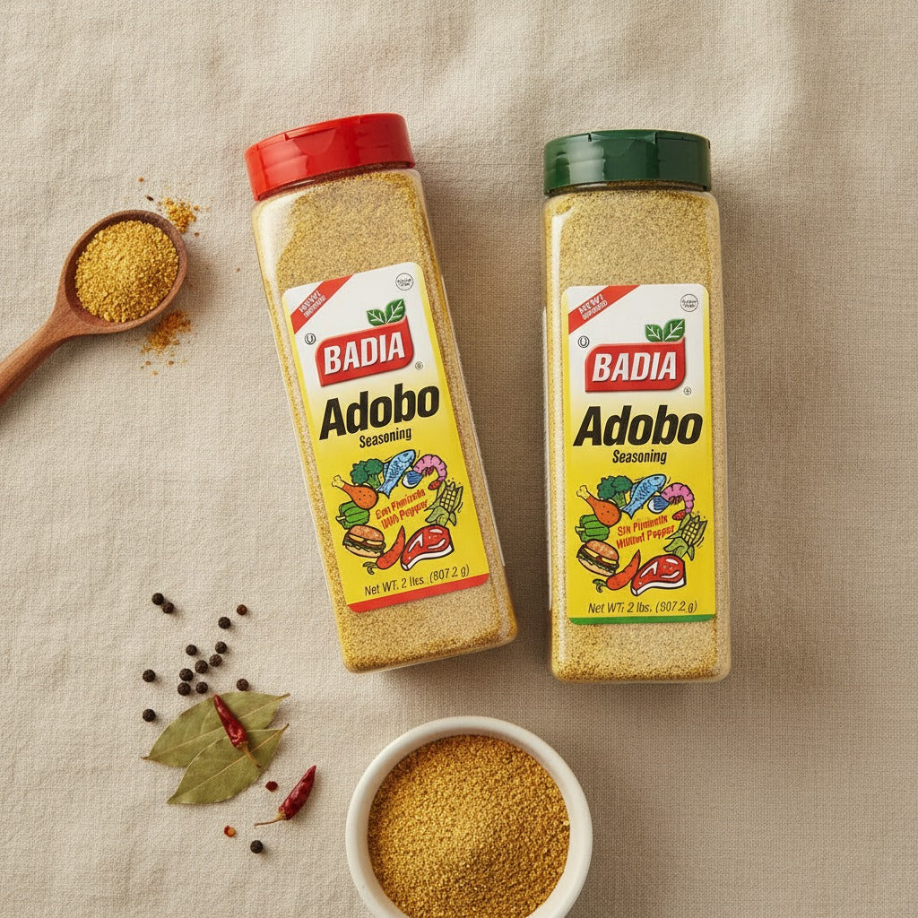 Badia Adobo with Pepper & Adobo without Pepper Bundle — lifestyle