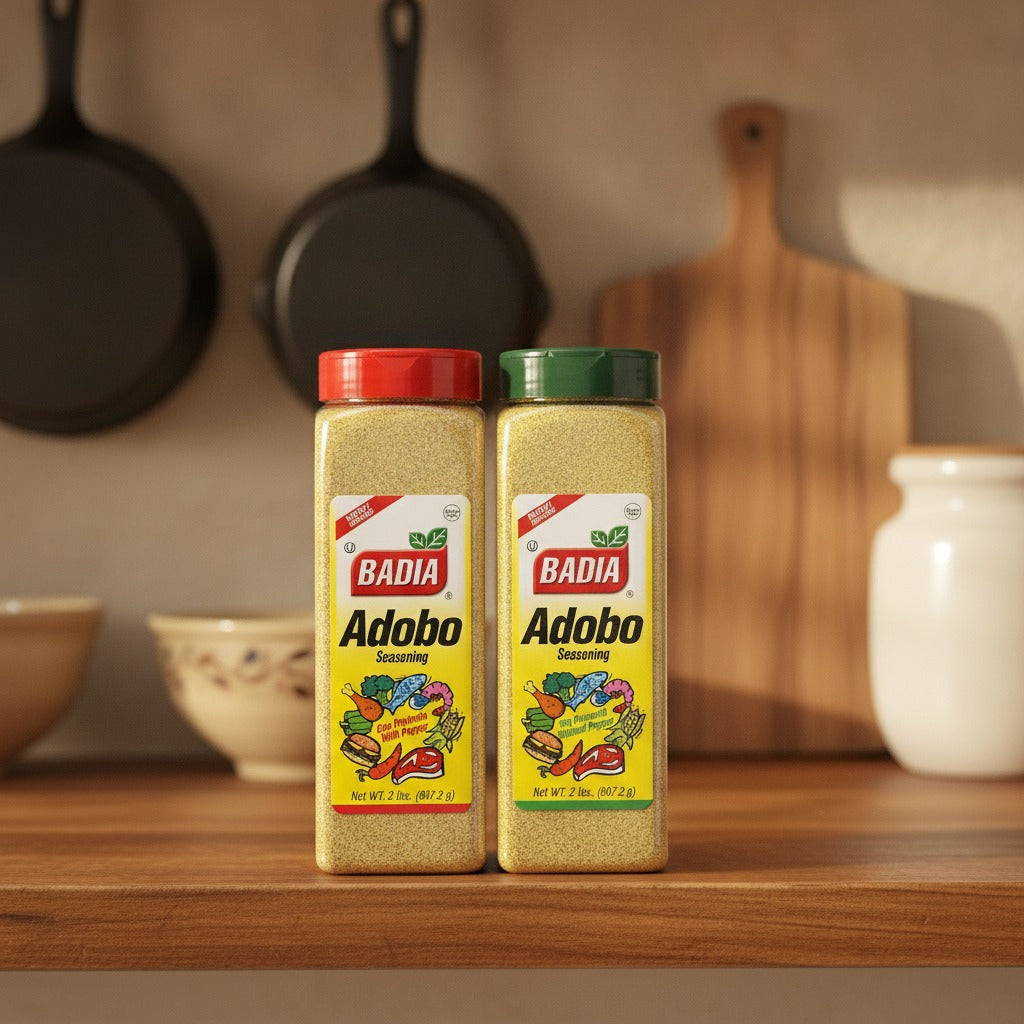 Badia Adobo with Pepper & Adobo without Pepper Bundle — lifestyle
