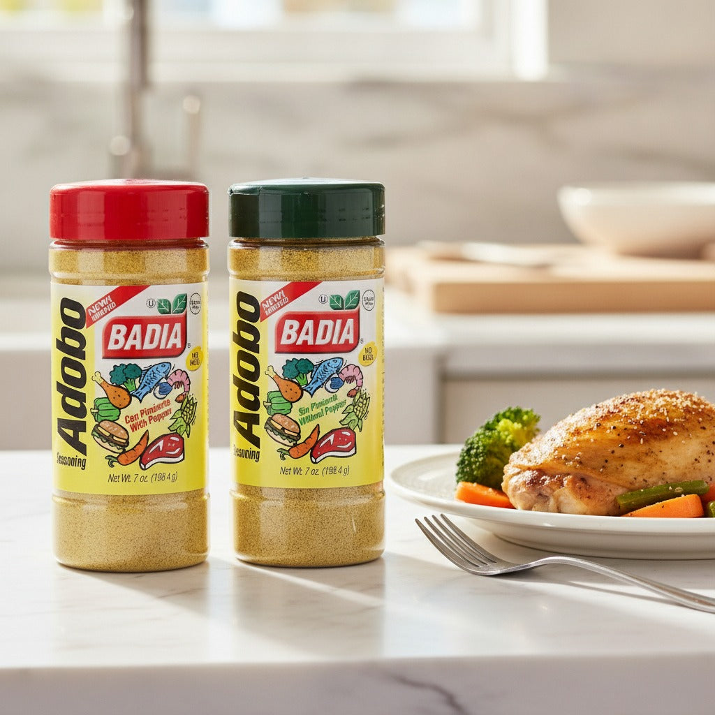 Badia Adobo with Pepper & Adobo without Pepper Bundle — lifestyle