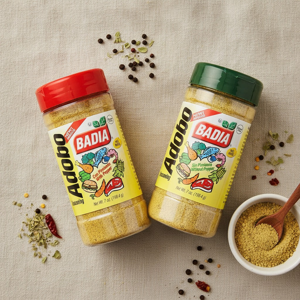 Badia Adobo with Pepper & Adobo without Pepper Bundle — lifestyle