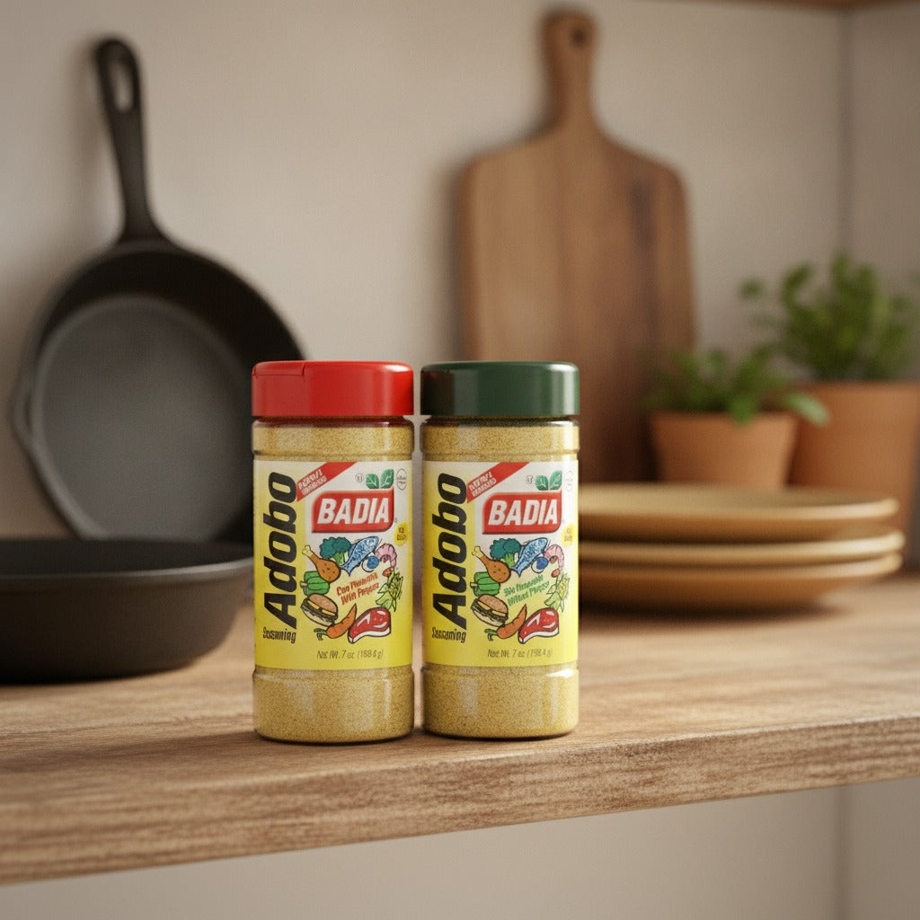 Badia Adobo with Pepper & Adobo without Pepper Bundle — lifestyle