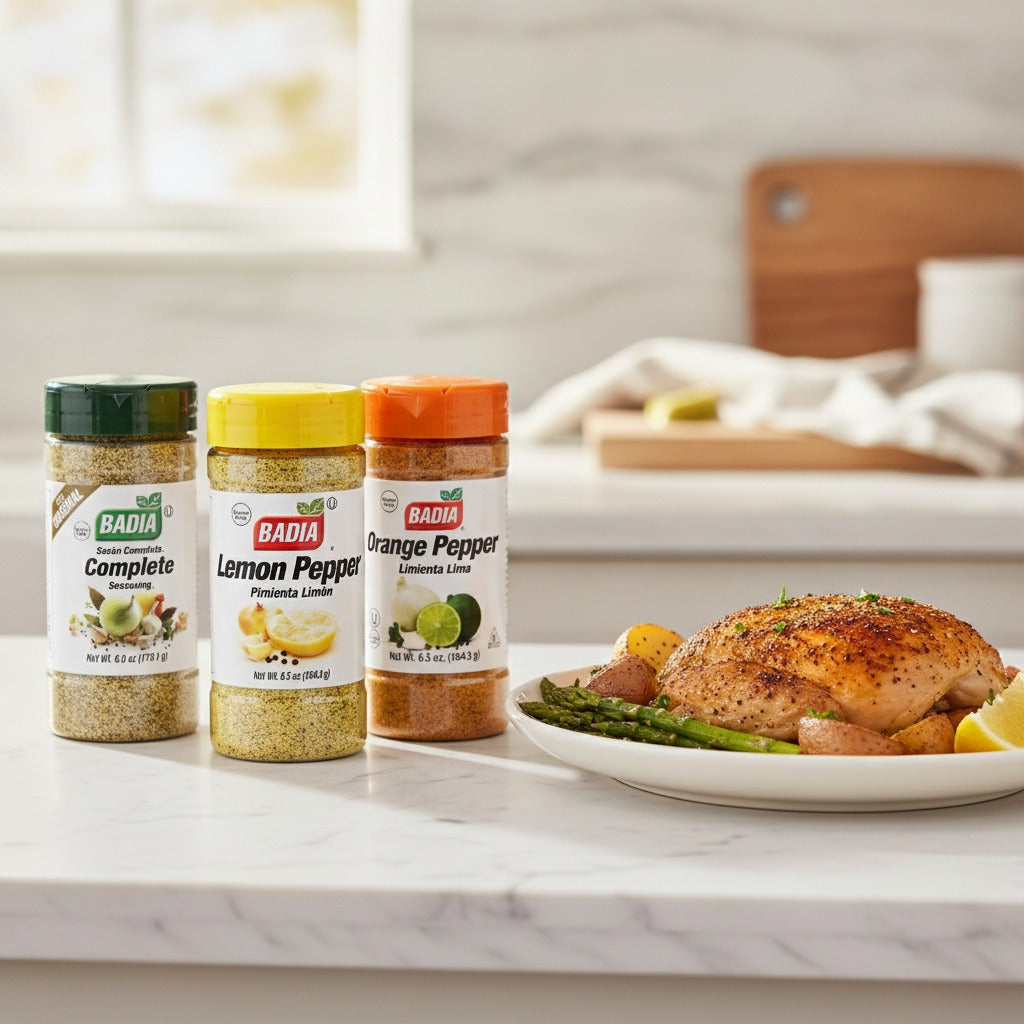 Badia Complete Seasoning, Lemon, Lime & Orange Pepper Bundle — lifestyle