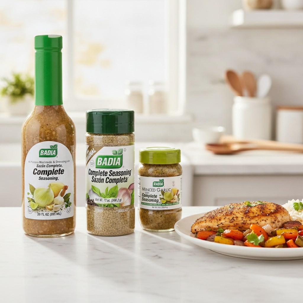 Badia Complete Seasoning, Minced Garlic & Marinade Bundle — lifestyle