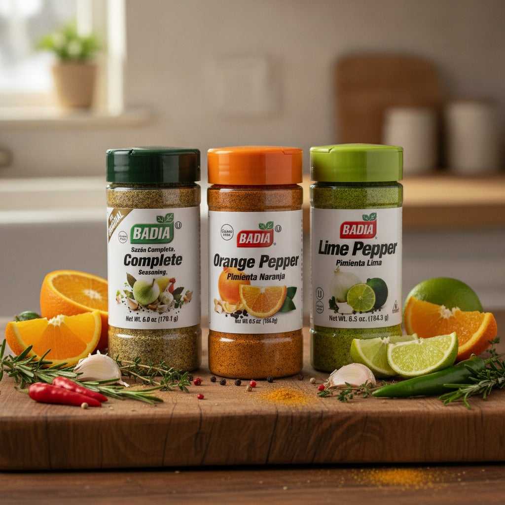 Badia Complete Seasoning, Orange Pepper & Lime Pepper Bundle — lifestyle