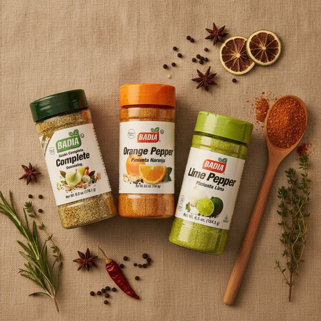 Badia Complete Seasoning, Orange Pepper & Lime Pepper Bundle — lifestyle