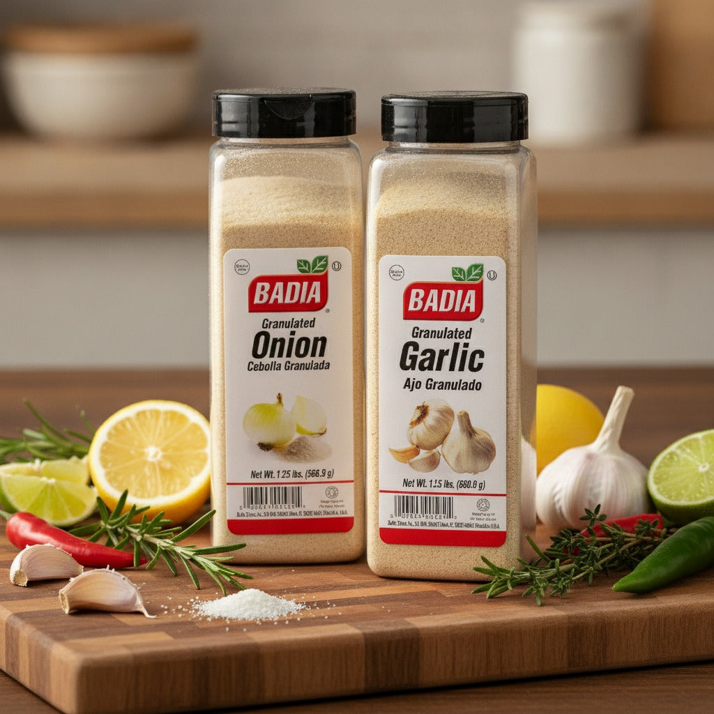 Badia Granulated Onion & Granulated Garlic Bundle — lifestyle