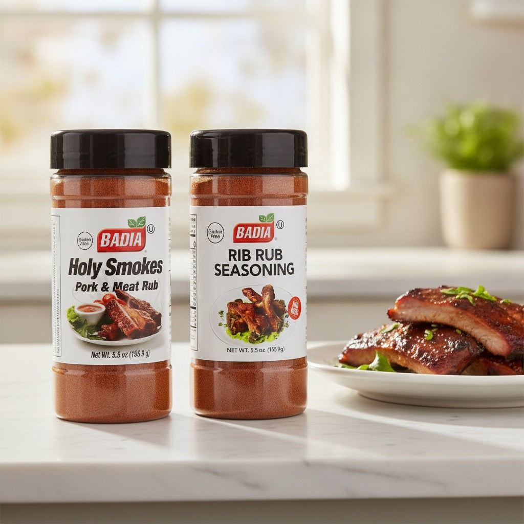 Badia Holy Smokes Pork Rub & Rib Rub Bundle — lifestyle
