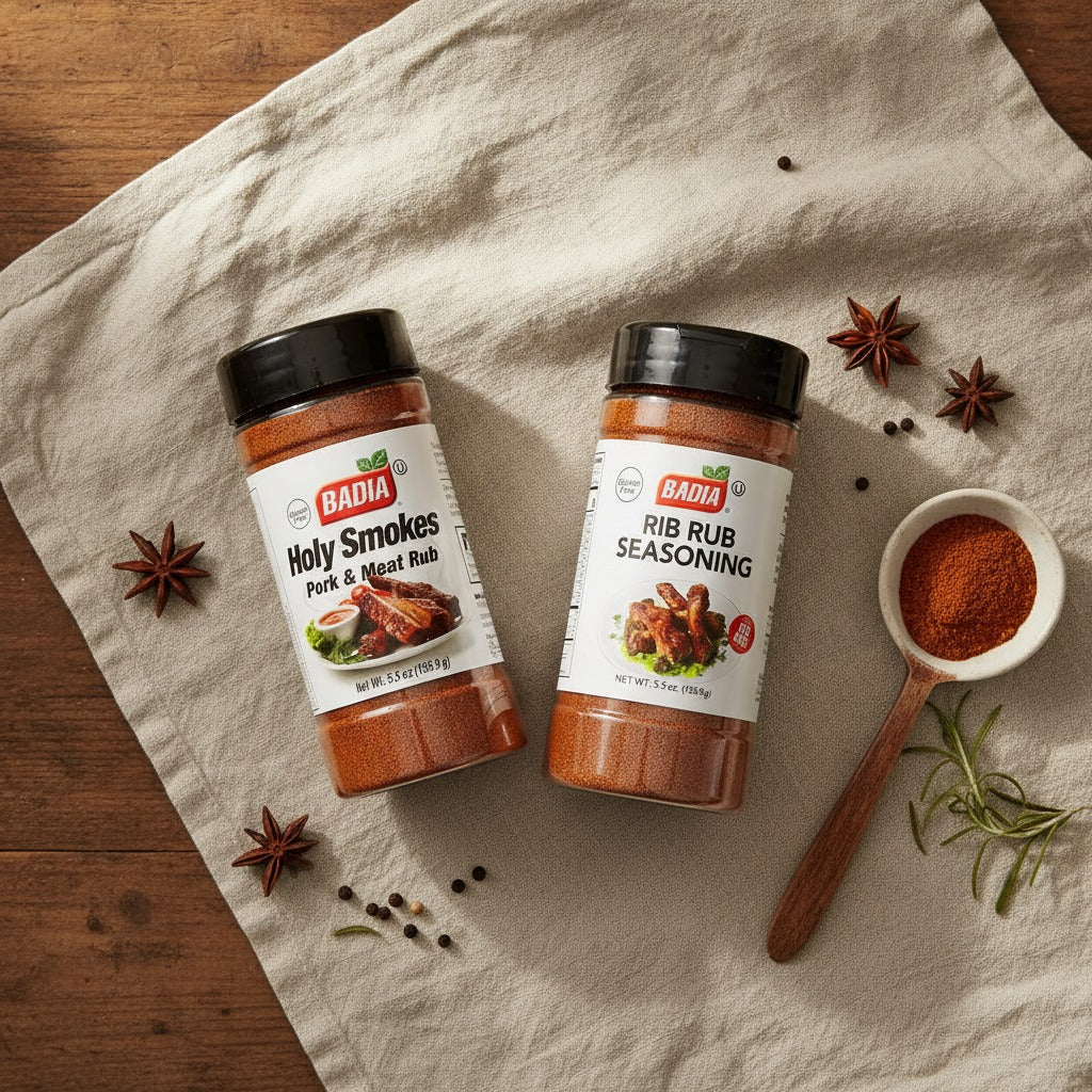 Badia Holy Smokes Pork Rub & Rib Rub Bundle — lifestyle
