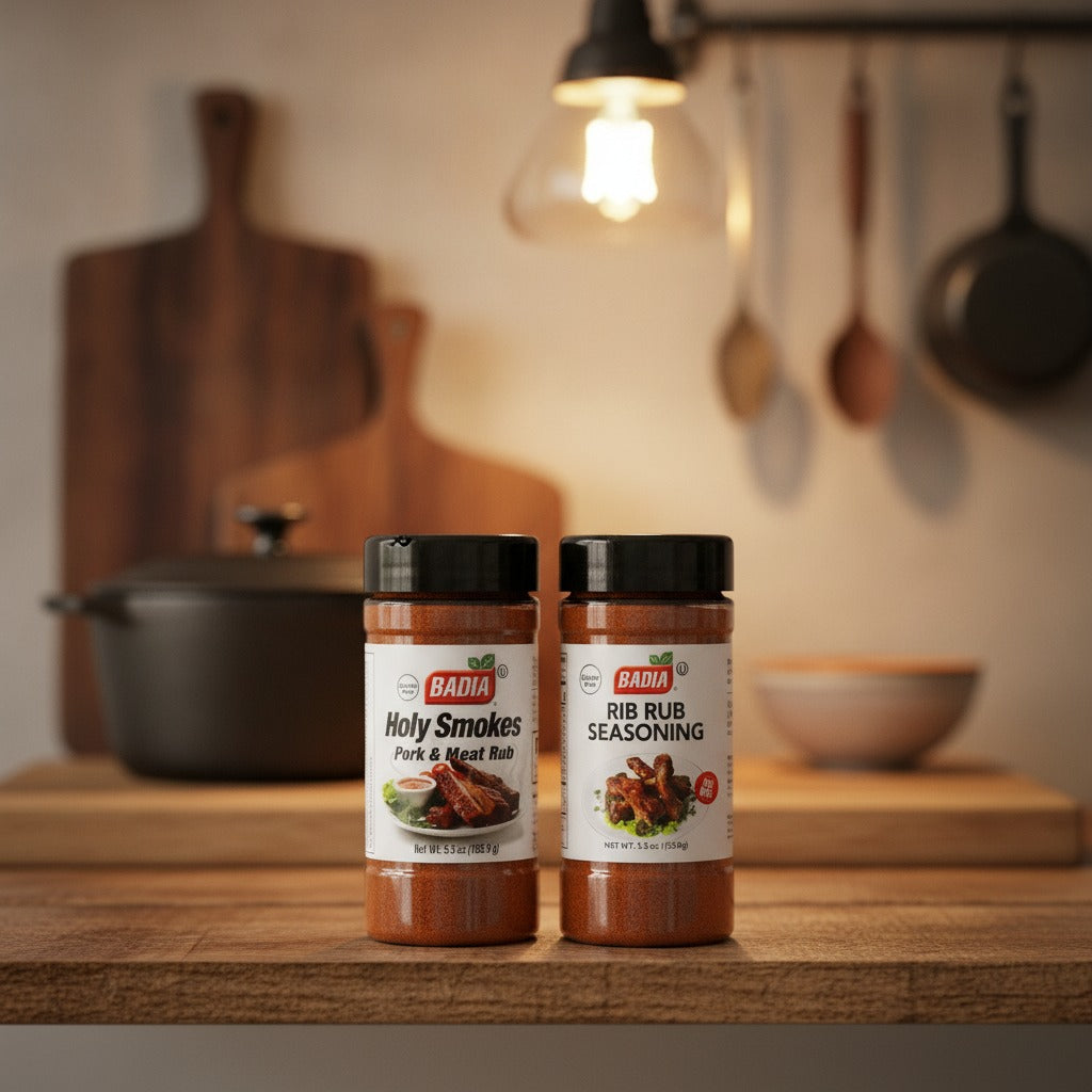 Badia Holy Smokes Pork Rub & Rib Rub Bundle — lifestyle