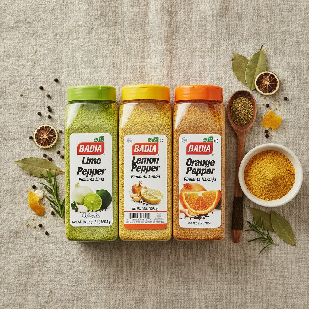 Badia Lime, Lemon & Orange Pepper Bundle — lifestyle