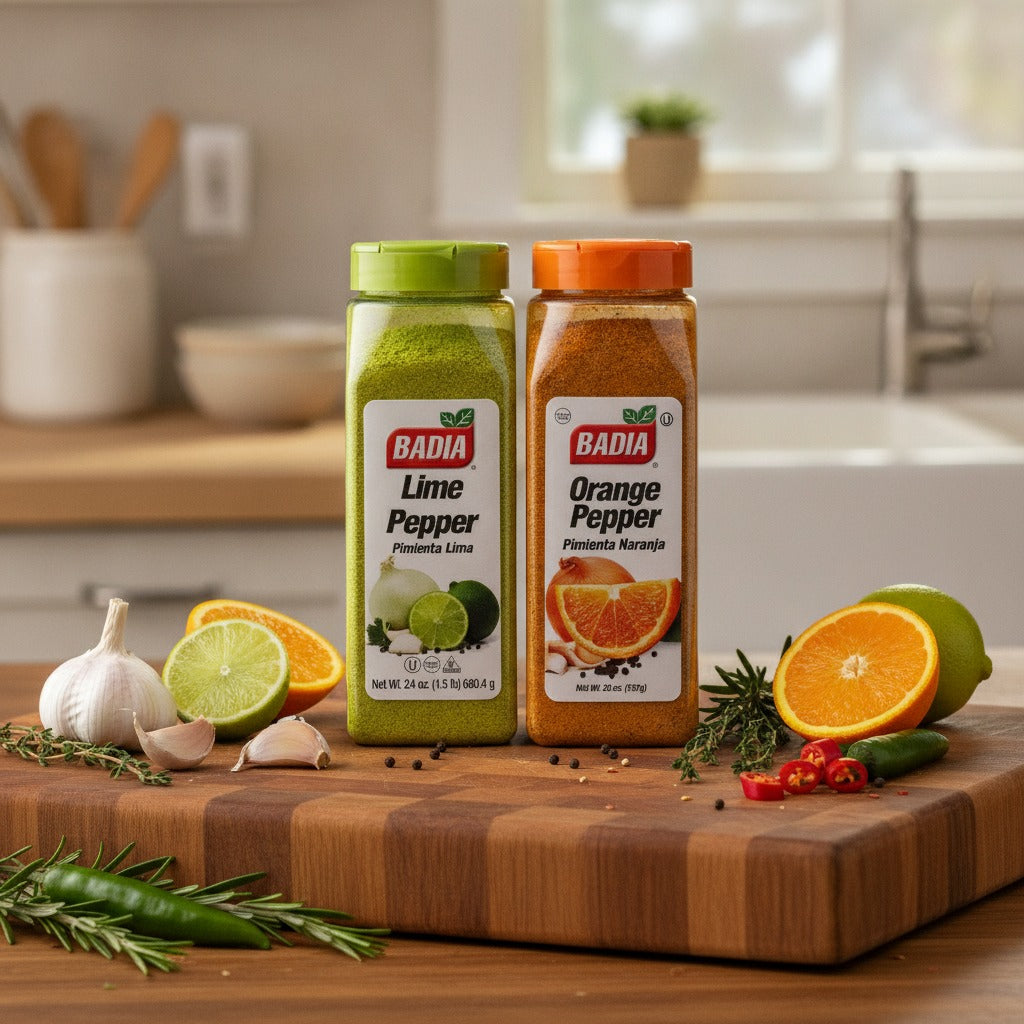 Badia Lime Pepper & Orange Pepper Bundle — lifestyle