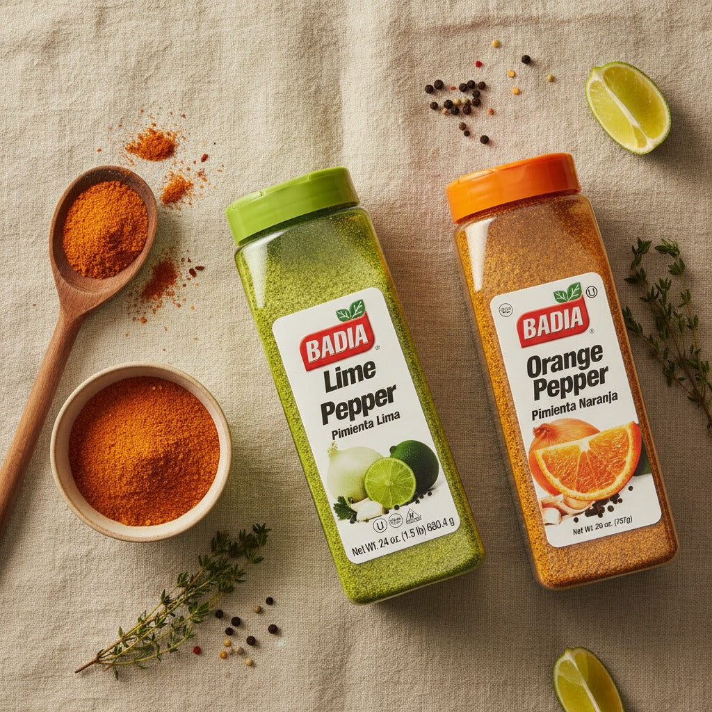 Badia Lime Pepper & Orange Pepper Bundle — lifestyle