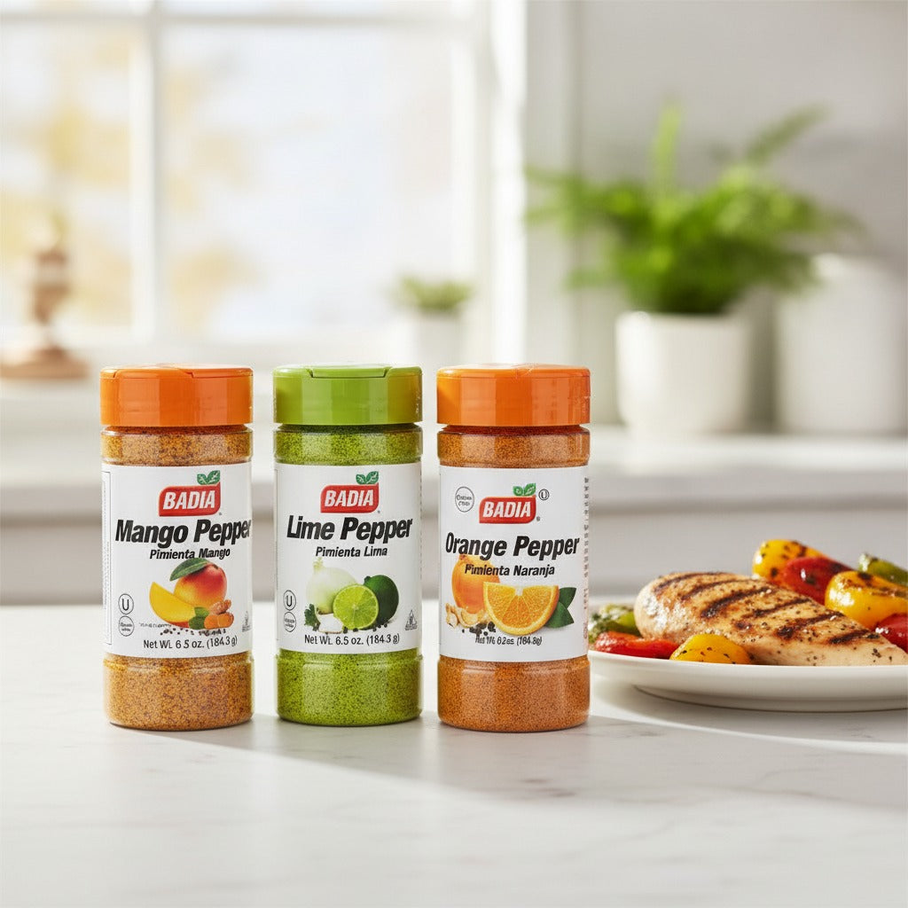 Badia Mango Pepper, Lime Pepper & Orange Pepper Bundle — lifestyle
