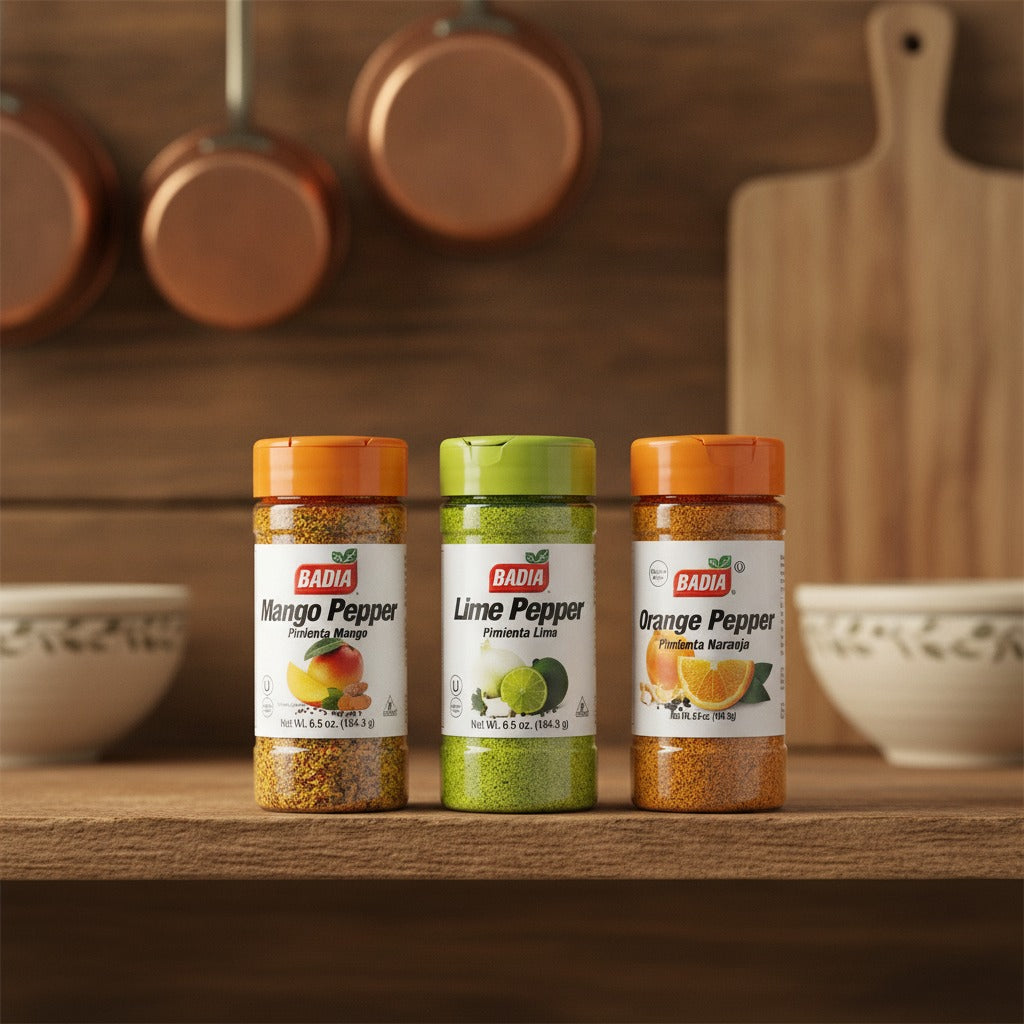 Badia Mango Pepper, Lime Pepper & Orange Pepper Bundle — lifestyle