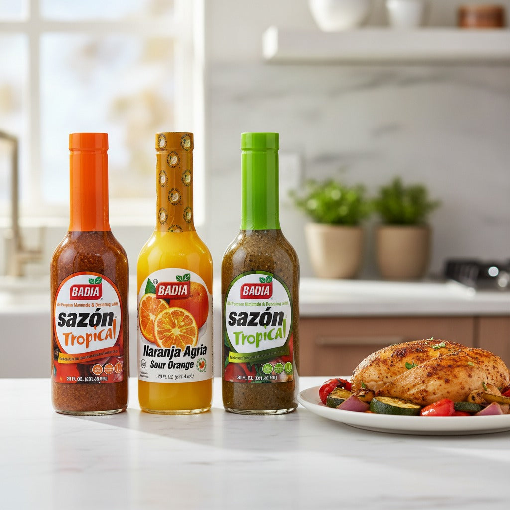 Badia Sazón Tropical, Sour Orange & Coriander Annatto Marinade Bundle — lifestyle