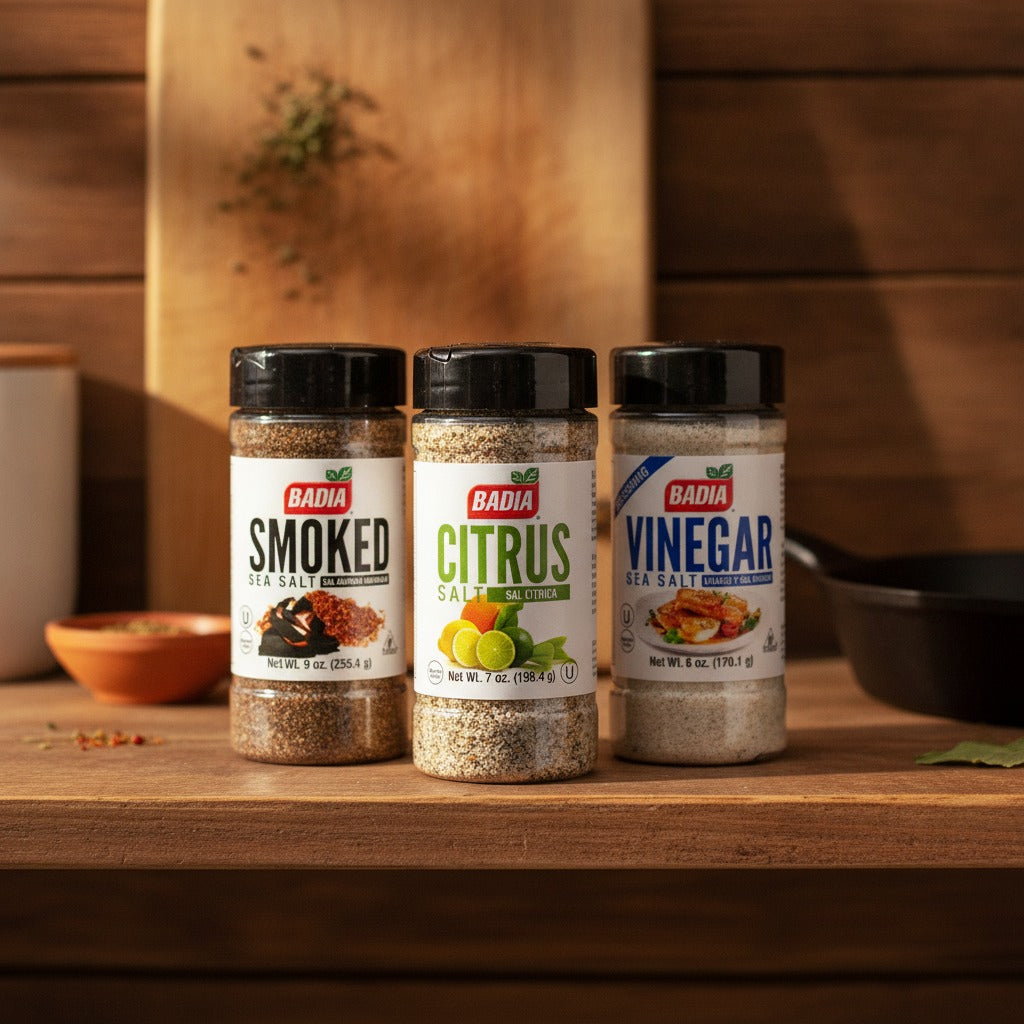 Badia Smoked Sea Salt, Citrus Salt & Vinegar Sea Salt Bundle — lifestyle