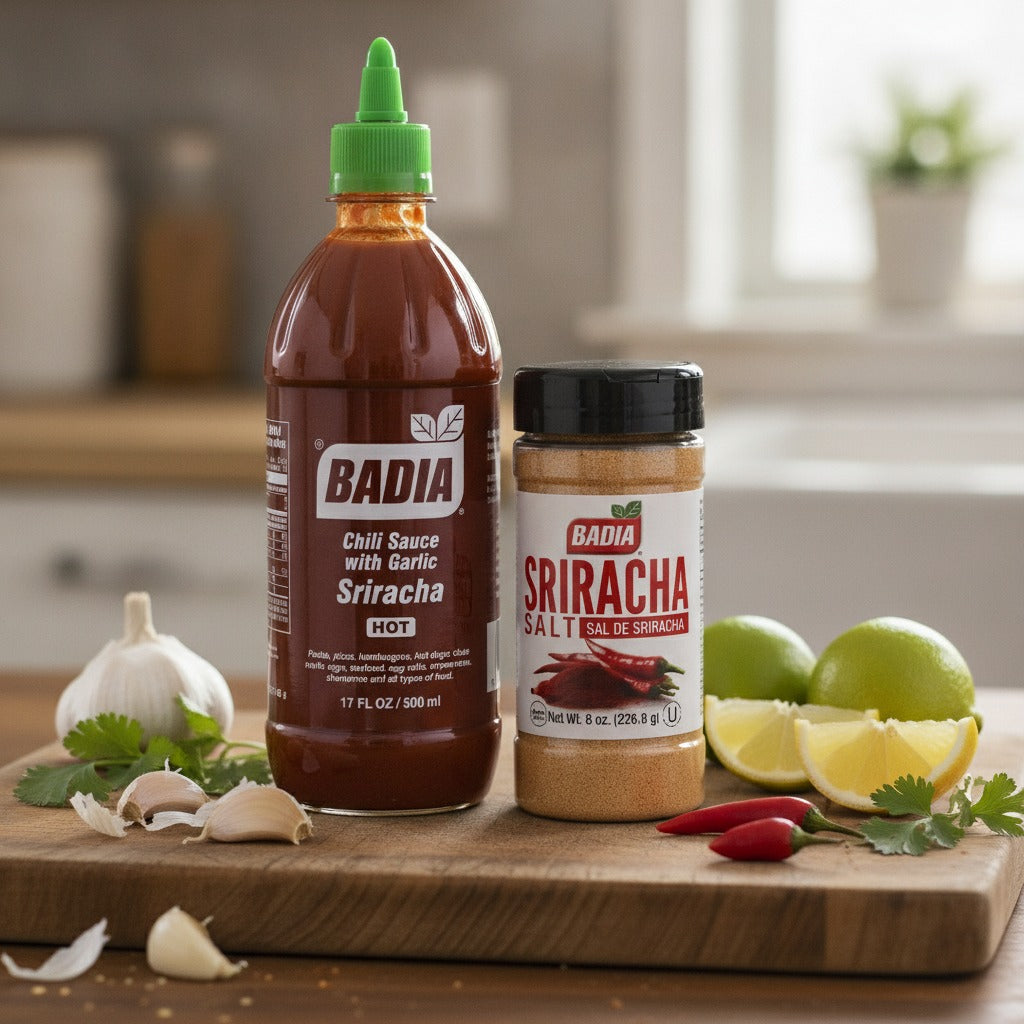 Badia Sriracha Hot Sauce & Sriracha Salt Bundle — lifestyle