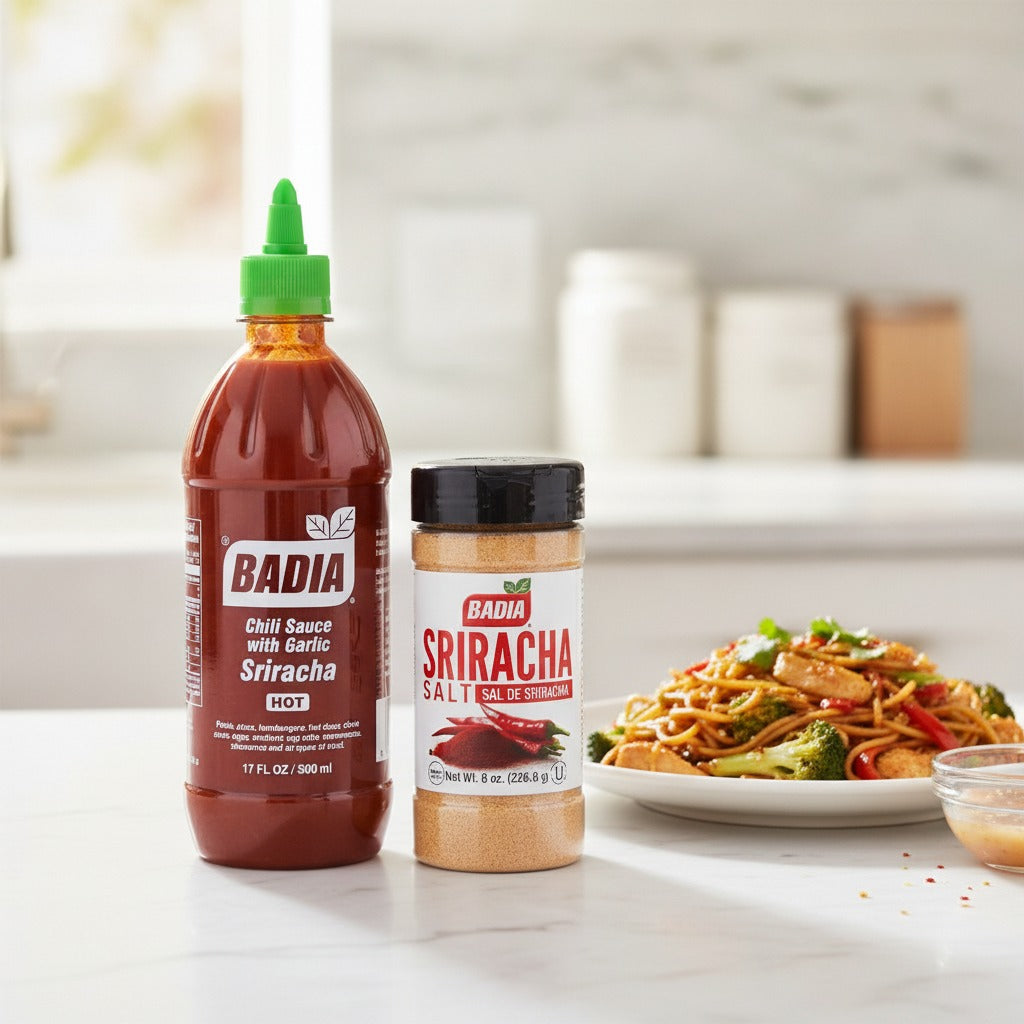 Badia Sriracha Hot Sauce & Sriracha Salt Bundle — lifestyle