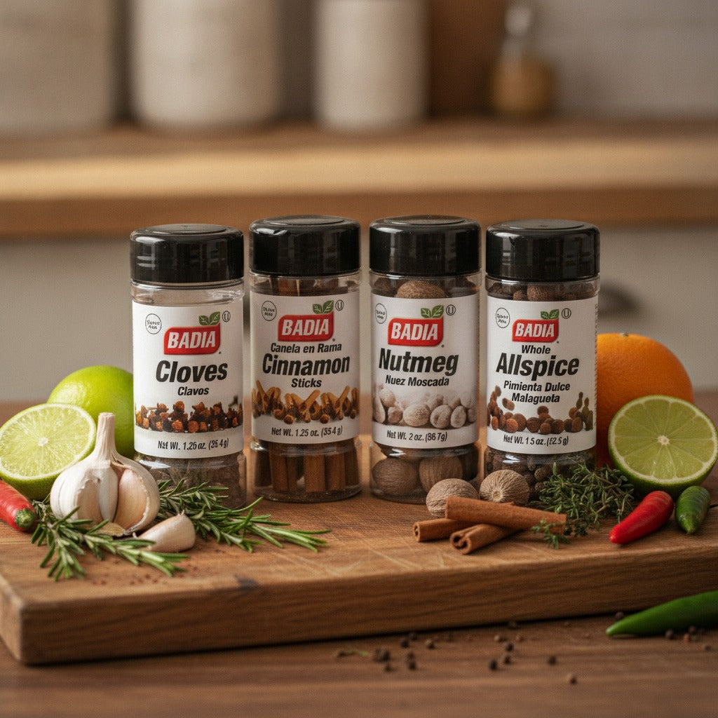 Badia Whole Cloves, Nutmeg, Cinnamon Sticks & Allspice Bundle — lifestyle