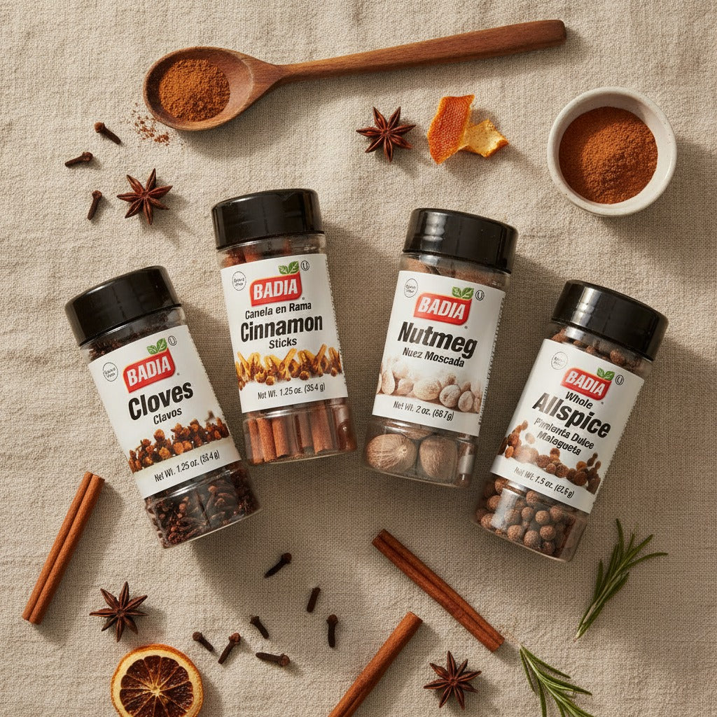 Badia Whole Cloves, Nutmeg, Cinnamon Sticks & Allspice Bundle — lifestyle