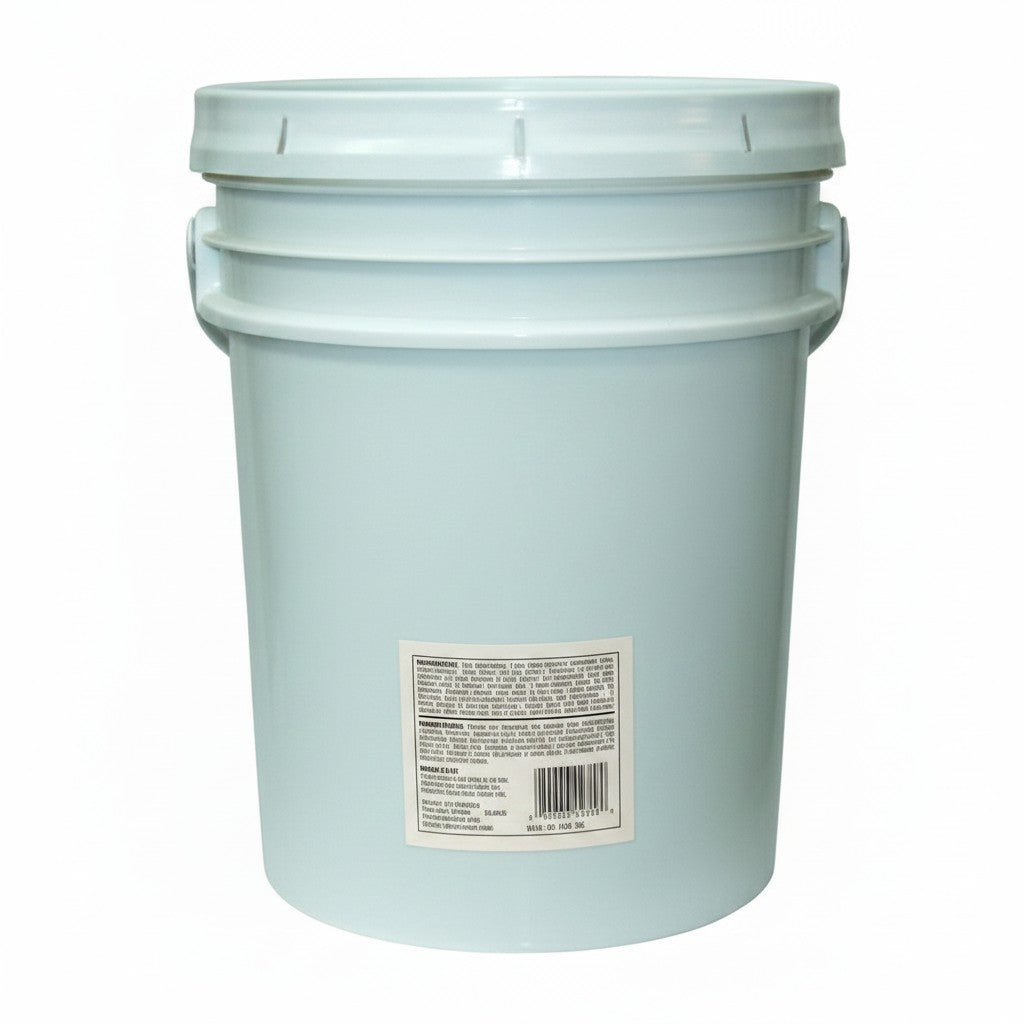 Bodega Badia Chili Powder 25 lb bulk container with ingredients like garlic, peppercorns, and herbs.
